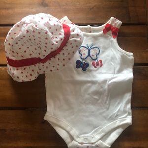 Onesie and hat set